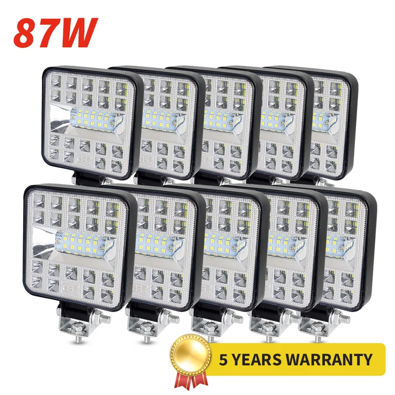 Auto Led Lavoro Flood Spot Combo Luce 3030 Smd 87 Watt Luminoso 6500K Dc 12-24 Volt Faretti Camion 4X4 4Wd