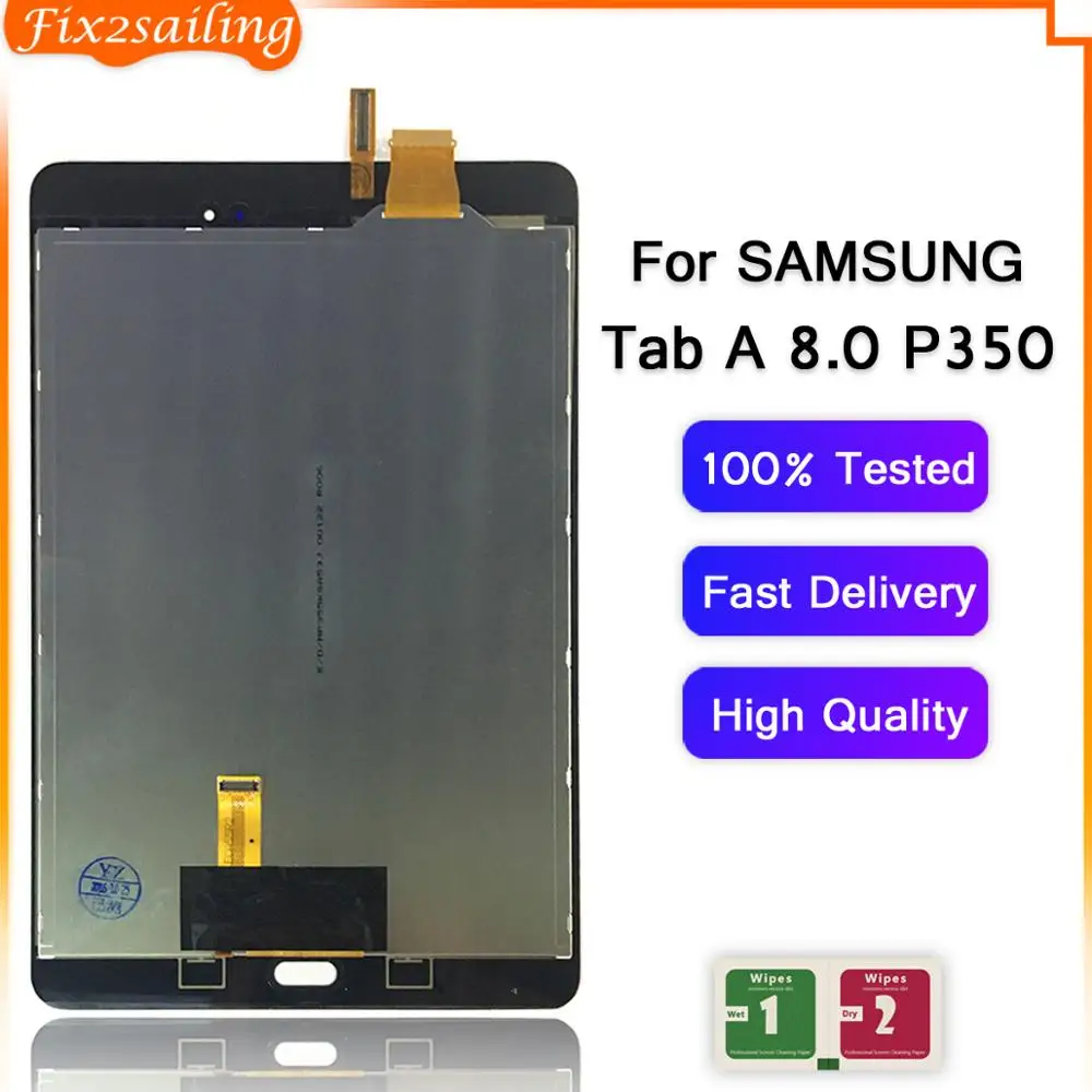 Новый ЖК-дисплей для Samsung GALAXY Tab A 8 0 P350 сенсорный экран дигитайзер в сборе планшет