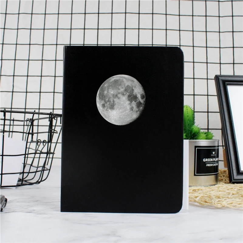 Ежедневник с планетой, А5, креативный, сделай сам, пустая черная внутренняя страница, альбом для рисования, граффити, блокнот, журнал