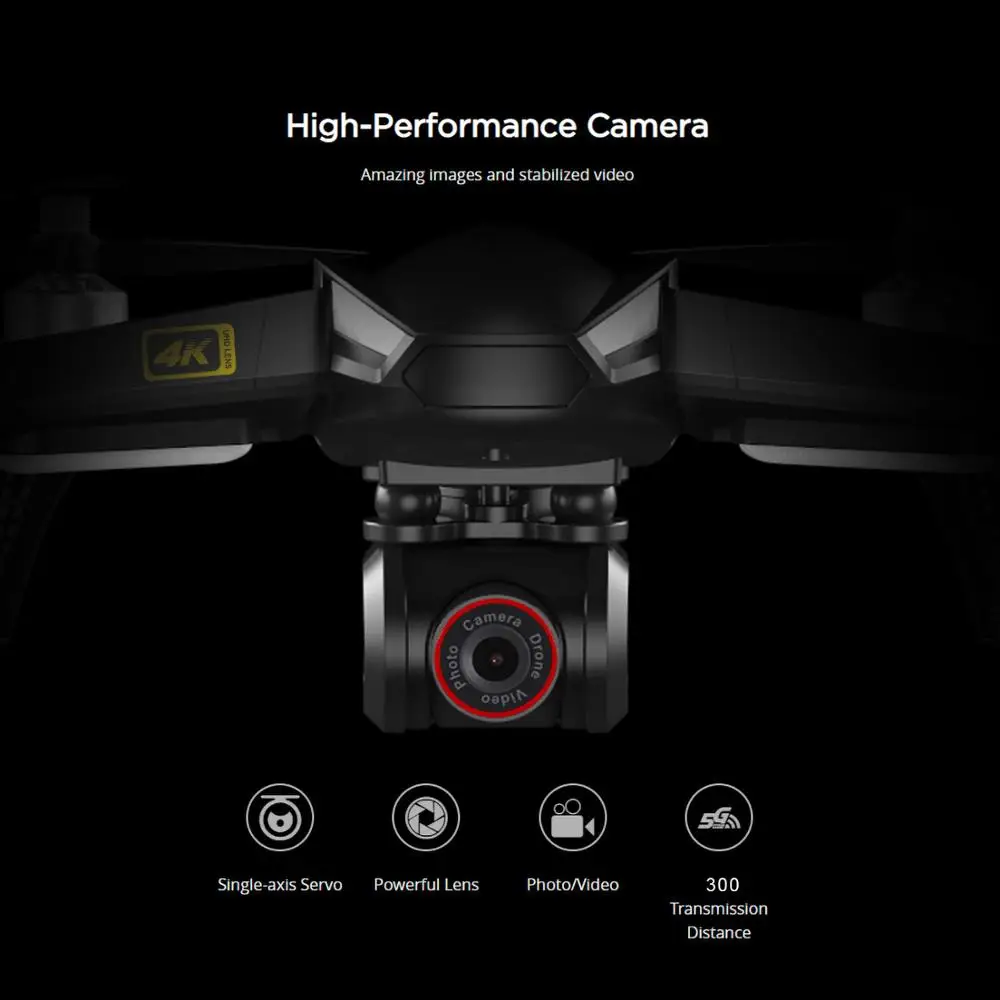 MJX Bugs 5W B5W RC Drone with Camera 4K 5G Wifi GPS Brushless 1KM RC Distance Flight Gesture Photo Video Portable RC Quadcopter