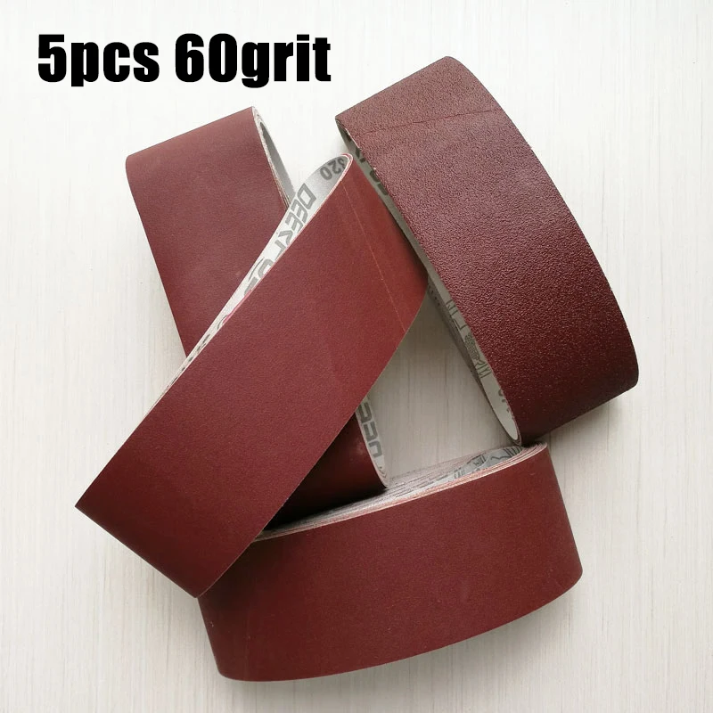 Набор шлифовальных лент 5 шт. набор абразивных инструментов 75*533 мм 40/ 60/ 80 /120/ 240/320