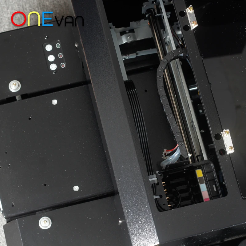  Fully Automatic A4 UV Printer &L805 Printed Head for Cylinder 3D Rotation Embossed Phone case Glass