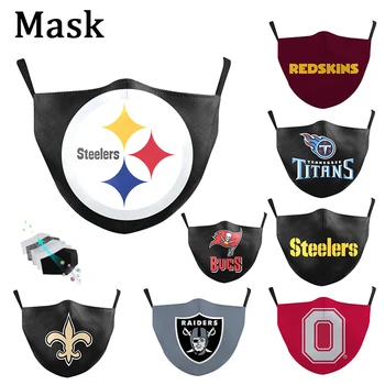 

Trendy letter printed casual mask washable reusable adjustable cotton mask