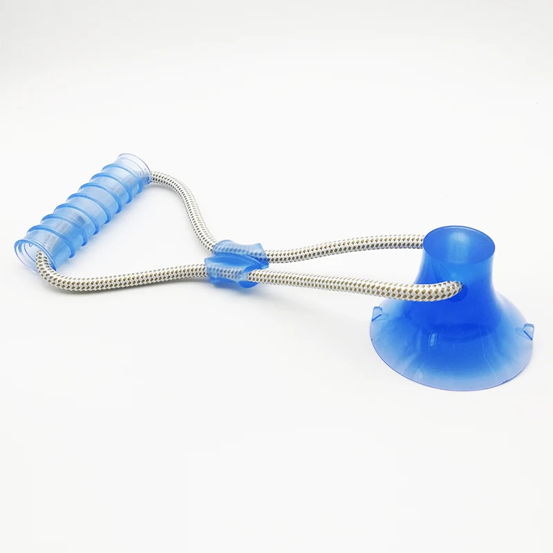 

Pet Cats Dogs Interactive Activity Chew Toys Doggy Suction Cup Elastic Ropes Push Ropeball TugToy TPR for Pet Tooth Cleaning