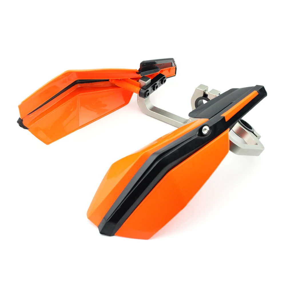 Руль рукавицы для KTM DUKE 125 200 250 390 2012- 18 17 16 15 14 13 Аксессуары для мотоциклов рука гвардии протектор - Цвет: Оранжевый