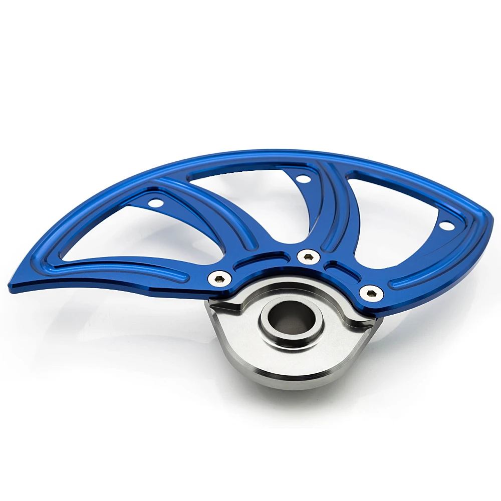 Для KTM XCW/XCF-W/EXC/EXC-F/6 дней 2013- оси CNC диск переднего тормоза мотоцикла гвардии протектор защиты - Цвет: Blue