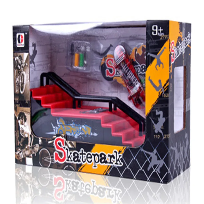 Скейт-парк рампы части для Tech Deck гриф Игрушка Дети Подарки Мини скейтборды Забавный интерьер Экстремальный Спорт Обучение пальцев