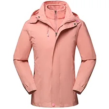 Толстый три-в-одном съемный плечевой плащ куртка комплект из двух предметов спортивный лыжный костюм Открытый настраиваемый