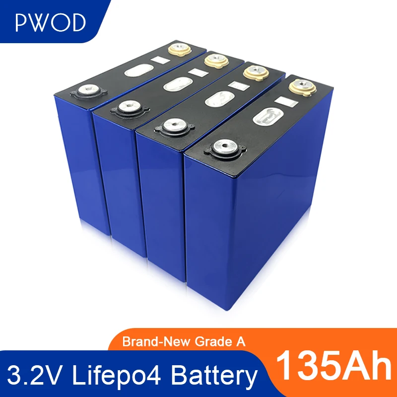 4 шт 3 2 v 135ah Lifepo4 батарея литий-железо-фосфатных аккумуляторов и никель сотовый