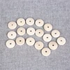 Natural Wood Flat Round Beads Loose Spacer Charms Jewelry Findings Unfinished Wood Color Kids Wooden Beads 30Pcs/Lot  25*5*4mm ► Photo 2/4