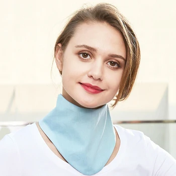 

One Size Neck Cover Radiation Shield Daily Double Layer Scarf Home Office Workplace Breathable Phone Computer Protective Collar