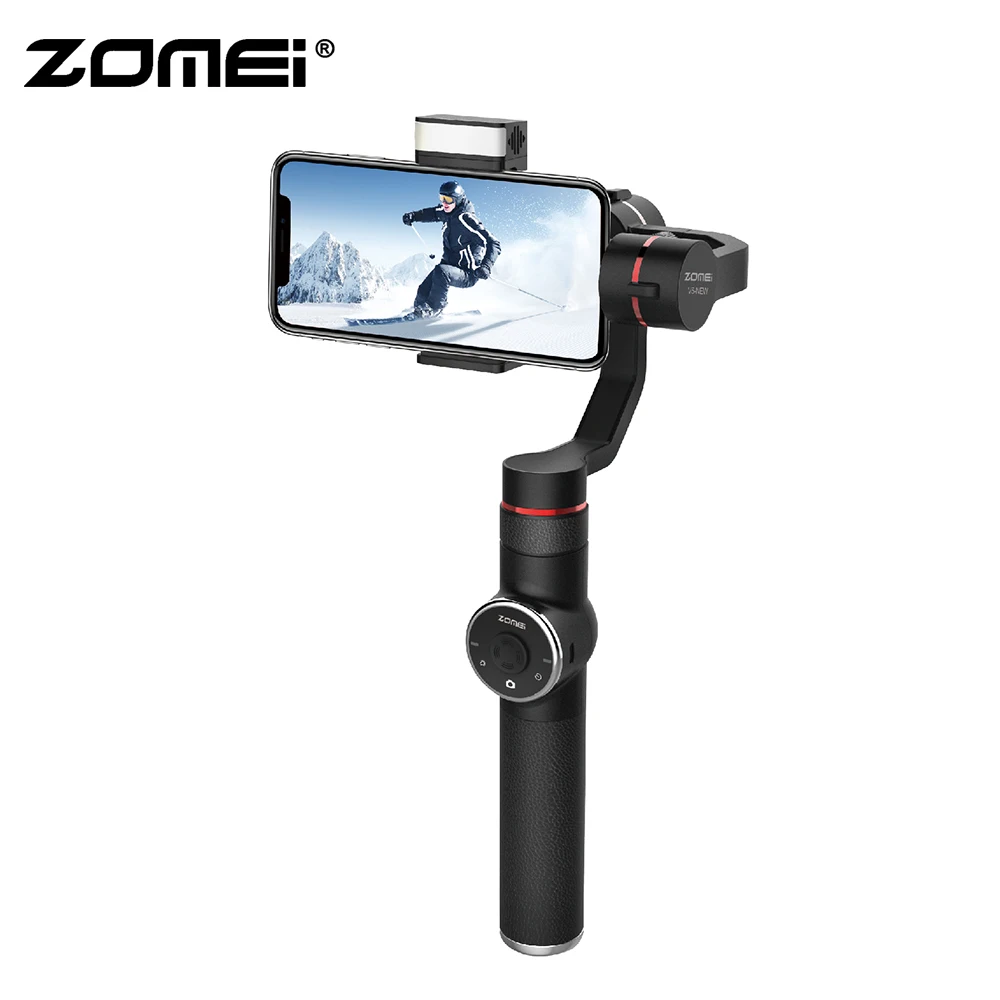  Zomei V5 New 3-Axis Handheld Gimbal Stabilizer Selfie Sticks for SmartPhone iPhone X 8 Plus 7 6 SE 