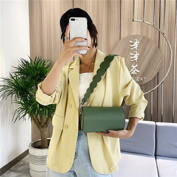 

Popular Simple Female Daily Bag Casual PU Leather Sling Handbag Purse Women Elegant Chain Shoulder Crossbody Bag