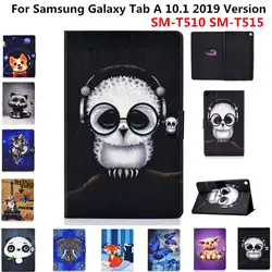 Чехол для Samsung Galaxy Tab A 10,1 2019 T510 T515 SM-T510 чехол для планшета милый OWI собака слон PU кожаный чехол