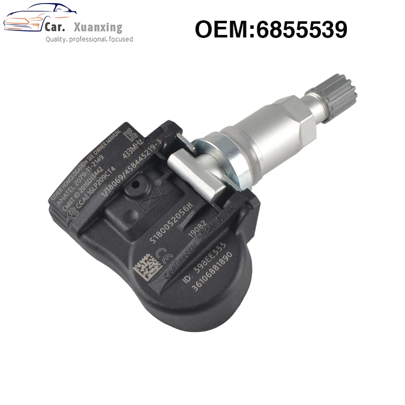 OEM 6855539 датчик давления в шинах Система мониторинга TPMS 433MHZ для BMW 707355-10 70735510 707355 10 36106881890 36106856209