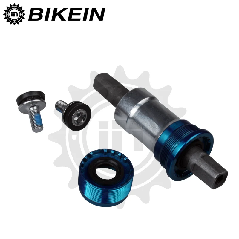 BIKEIN- Bicycle Bottom Bracket BB Axle 103/107/110/113/116/118/120/122/124/126/127mm MTB Quare Hole Crank Axis Waterproof Screws