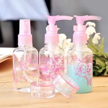 

Five-piece travel small spray bottle, plastic spray bottle, wholesale wash and bottling spray bottle set, makeup spray bottle, p