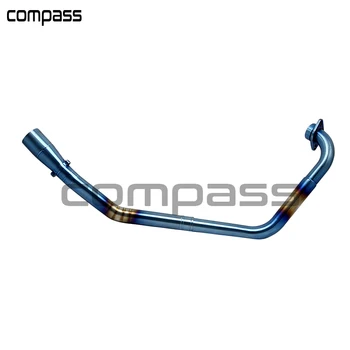 

Silver/Blue Stainless Steel For Yamaha YZF R15 Pipe Header Tube Link Front Exhaust System Without Muffler