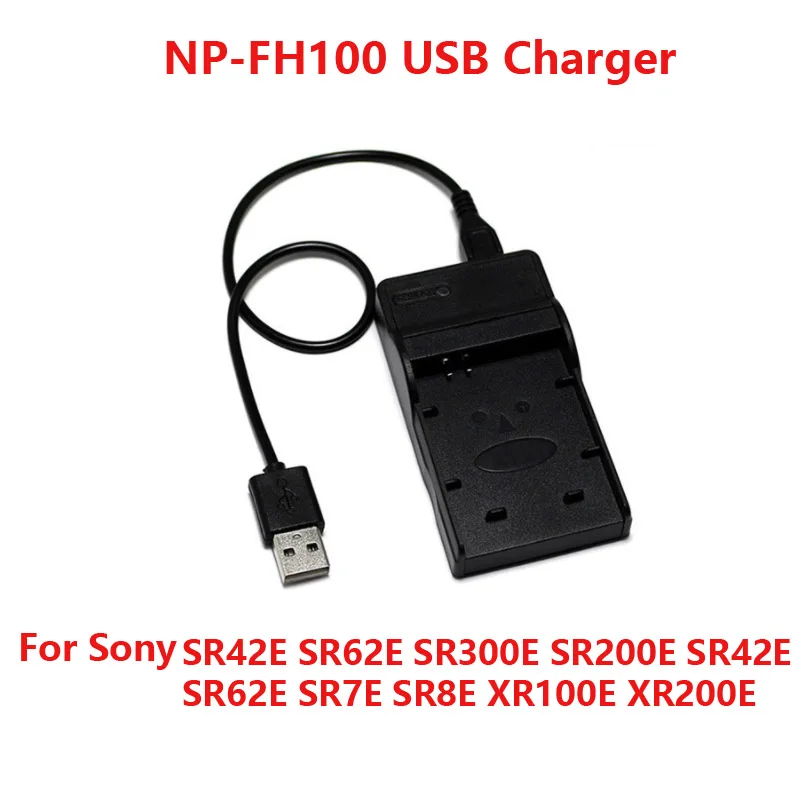 USB Порты и разъёмы цифровой Камера Батарея Зарядное устройство для sony NP-BN1 NP-BX1 NP-F550 NP-FH50 NP-FH100 NP-FR1 NP-FW50 NP-FZ100 NP-BD1 FD1 - Цвет: NP-FH100