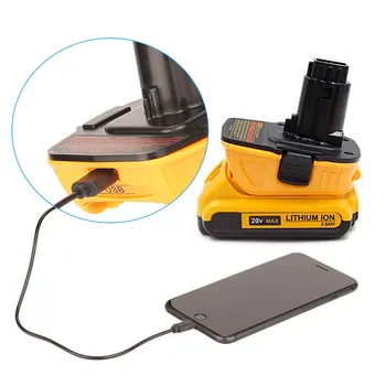 

For 20V to 18V Convert Adapter DCA1820 DC9096 Power Tools Battery Adapter Black/Gray DJA88