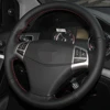 Car Steering Wheel Cover DIY Hand-stitched Black Artificial Leather For Ssangyong Korando 2010-2022 ► Photo 3/6