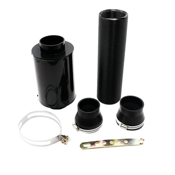 

Cold Air Intake Induction Kit System, Adjustable 3 inch Flexible Cold Air Cleaner Filter Intake Pipe Inlet Hose Tube Duct Kit