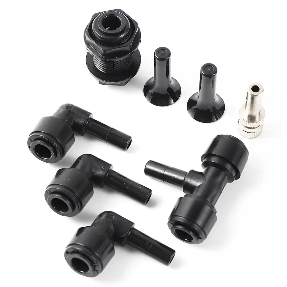 Spray Nozzle Adjustable Universal Spray Misting Nozzle Kit Gareden Greenhouse Irrigation System Fogger Aquarium Reptile Humidity Nebulizer
