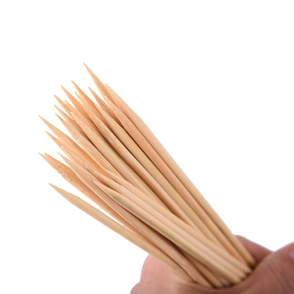 100pcs Bamboo Wooden Barbecue Skewers Grill Shish Wood Sticks Barbecue BBQ Tools Churrasco Disposable BBQ Supplies