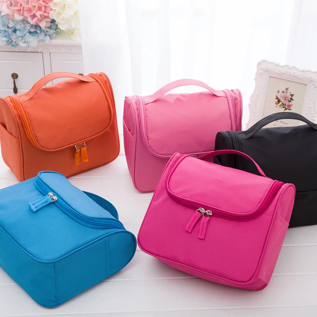 

Travel Business Wash Bags Waterproof Outside Men Women Toiletry Bags with Hanger Hook Hanging Makeup Storage Zip Packaging Z810