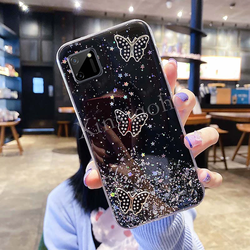 Glitter Realme C11 Iphone Cover Glitter Realme C11 Back Pouch