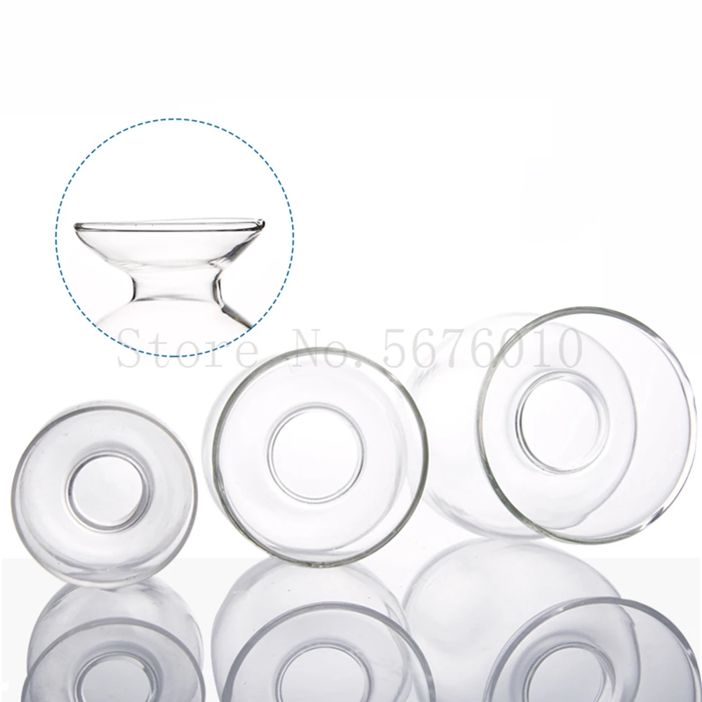 Seed bottle Cone heart bottle thickened glass 125 250 500ml clear chemical sample glass with stopper