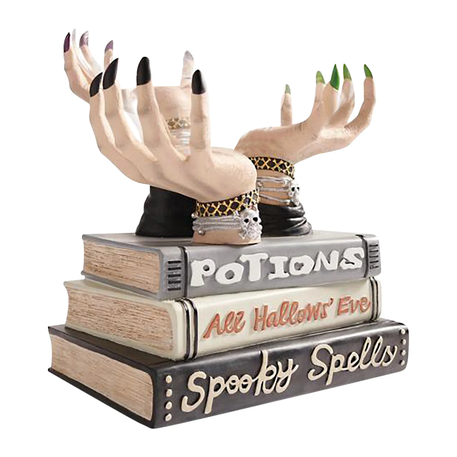 1pcs Witch Hands Snack Bowl Stand Halloween New Resin Desktop Ornament