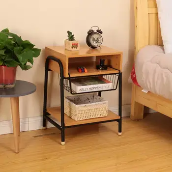 

Nordic Ins Bedroom Bedside Cabinet Simple Modern Creative Small Apartment Sofa Corner Cabinet Net Red Shelf