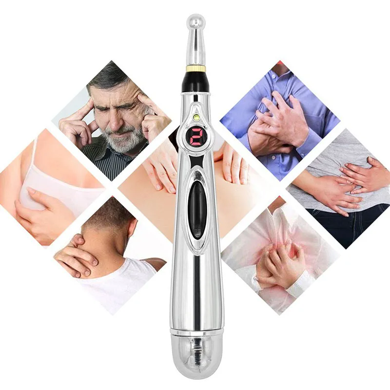 

Electric Acupuncture Point Massage Pen Pain Relief Laser Therapy Electronic Meridian Energy Pen Body Head Back Neck Leg Massager