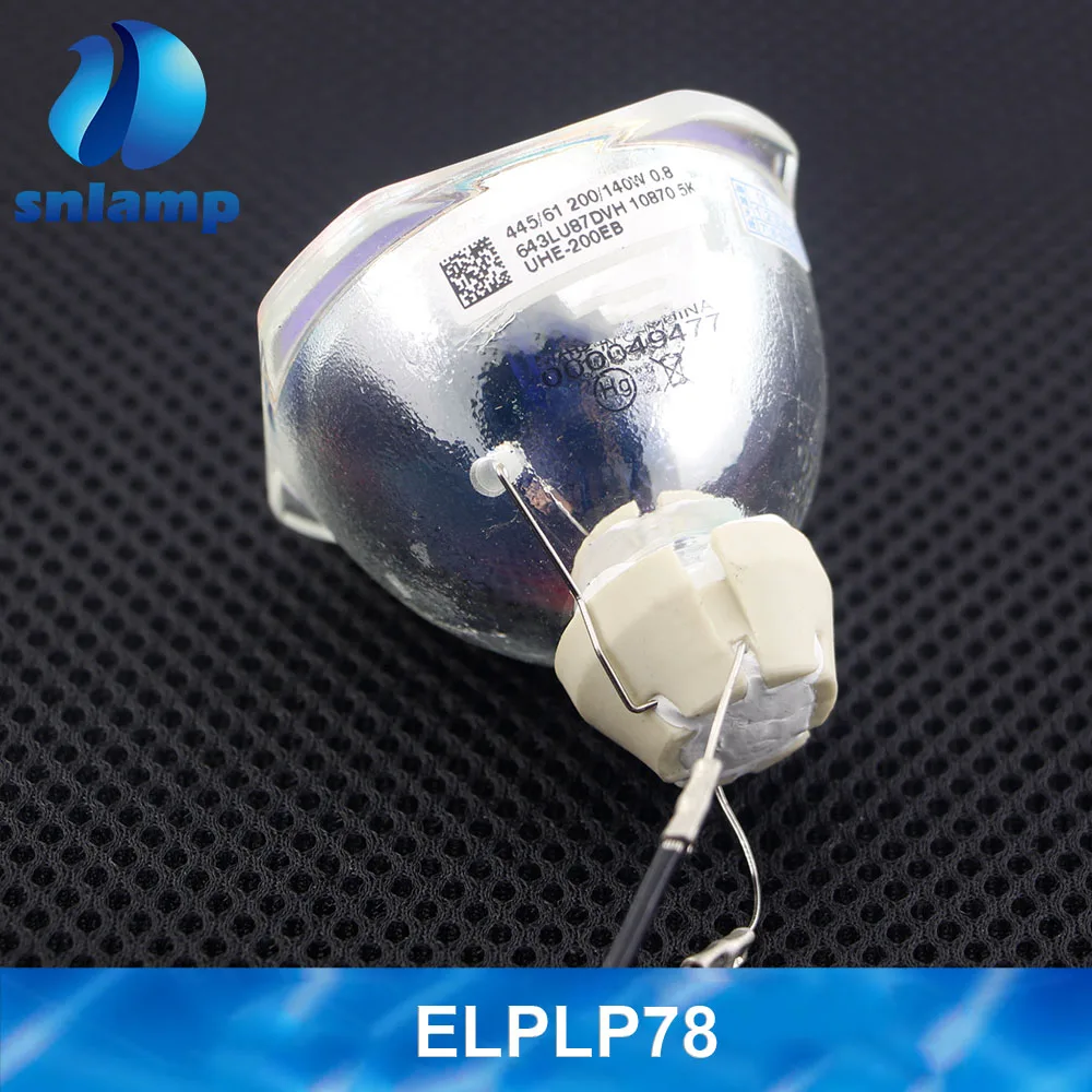Оригинальная лампа ELPLP78 для проектора H573C H574C H575C H576C H577C H578C H579C H580C H581C H582C H583C H654C H664C