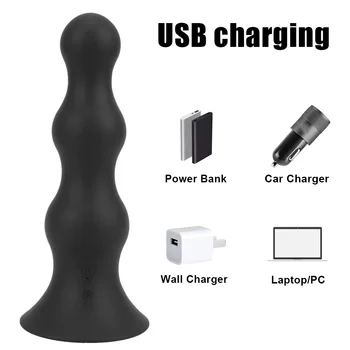 85mm Wireless Remote Control Inflatable Anal Butt Plug Anal Dilator Male Prostate Massager Anal Beads Vibrator Anal Sex Toys 2