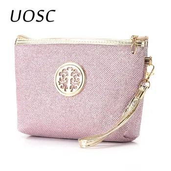 UOSC New Women Cosmetic Bag Travel Make Up Bags Fashion Ladies Makeup Pouch Neceser Toiletry Organizer Storage Wash pouch Case tanie i dobre opinie Polyester 23cm Solid Cosmetic Cases 13cm Cosmetic Bags Cases zipper Makeup Pouch Toiletry Organizer Free Shipping 23*7*13cm