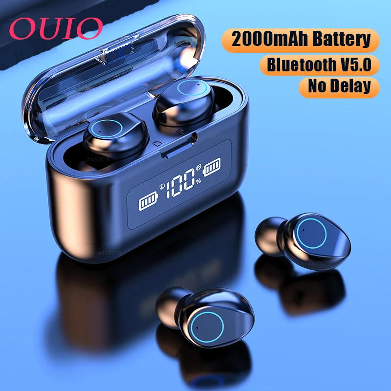 

Wireless Bluetooth Earphone with Microphone Sports Waterproof Wireless Headphones Headsets Touch Control Music Earbuds For Phone