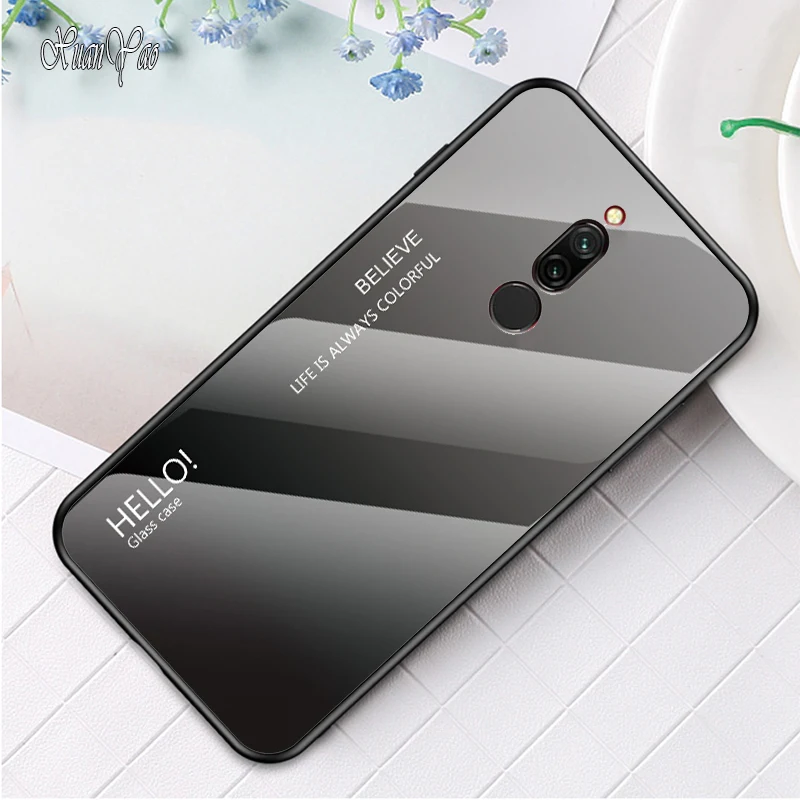 XUANYAO чехол для телефона Redmi 5 Plus 6 7 8 Pro 5A 6A 7A 8A стеклянный Xiaomi силиконовый мягкий