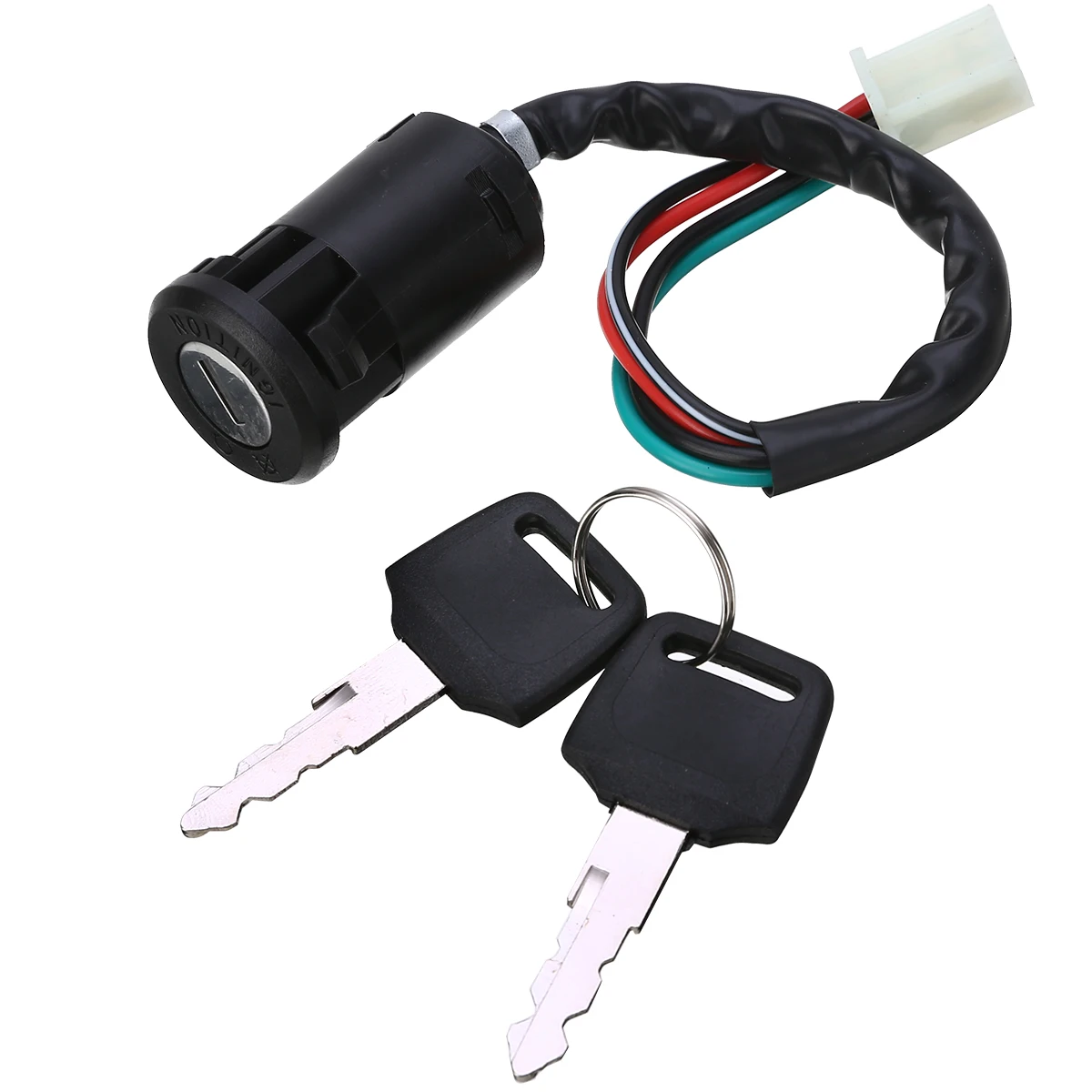 For110cc 125cc 140cc Motorcycle 4 Pin ON OFF Ignition Key Switch Electric Door Lock Pit Dirt Quad Bike Accessories Mayitr