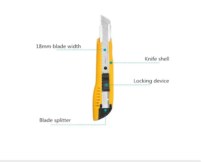 Kedeyou 3597 Углеродистая Сталь художественный нож 18 мм пленочный нож школьные и офисные канцелярские принадлежности Инструменты