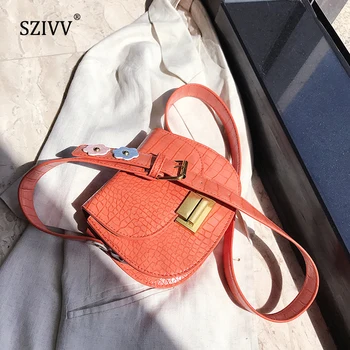 

Luxury Designer Women Saddle Bag Leather Shoulder Bags for Women Handbags 2020 Appliques Belt Decoration Crossbody Designer Bags