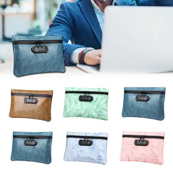 

Smoking Smell Proof Bag Leather Tobacco Pouch With Combination Lock For Herb Odor Proof Stash Container Case Storage Waterproof