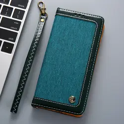 Джинсовый кожаный бумажник флип чехол для samsung Galaxy S10 S9 S8 Plus S7 Edge слот для магнитных карт чехол для Galaxy Note 9 8 Coque сумка