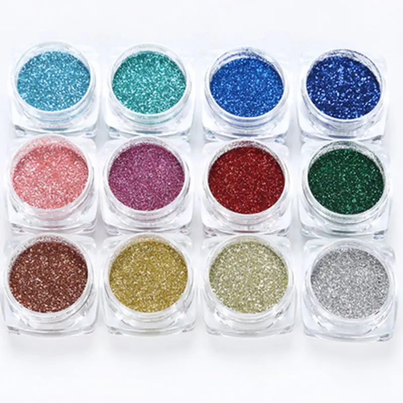 

12 Pcs/set DIY Crystal Epoxy Filler Slime Dye Powder Pearl Pigments Colorants for Soap Candle Resin Jewelry Making