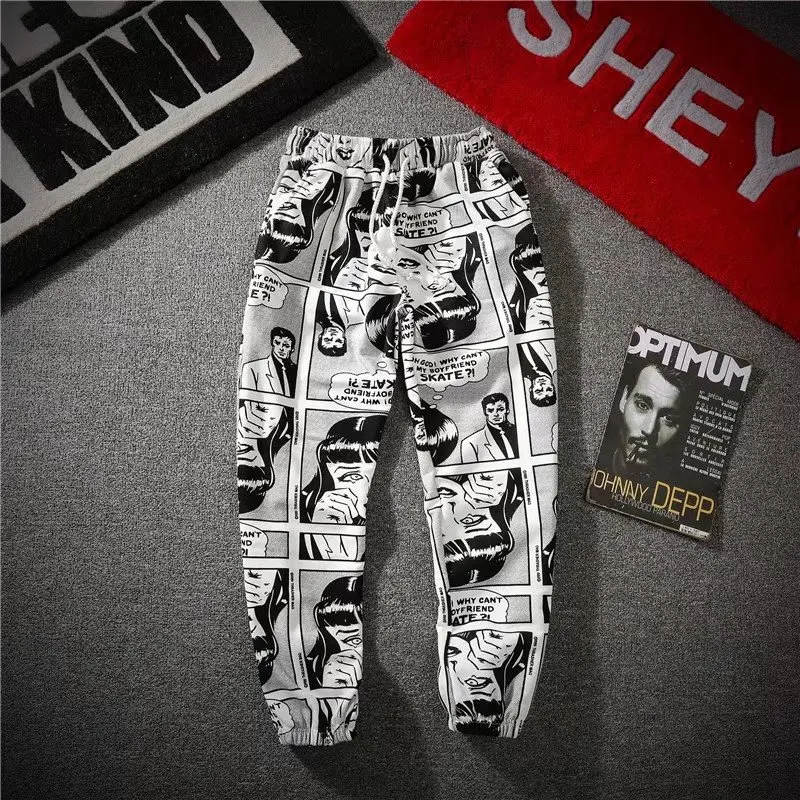 

2018 Spring And Summer New Style Fashion Mixed Colors Thin Men'S Wear Skinny Capri Pants Men's Trend Korean-style Men's Casual P
