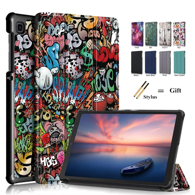 Funda Per Samsung Galaxy Tab A 8.0 2019 Sm-T290 T295 Smart Tri-Fold Tablet Cover Per Samsung Galaxy Tab A7 Lite 8.7 Sm-T220 T225