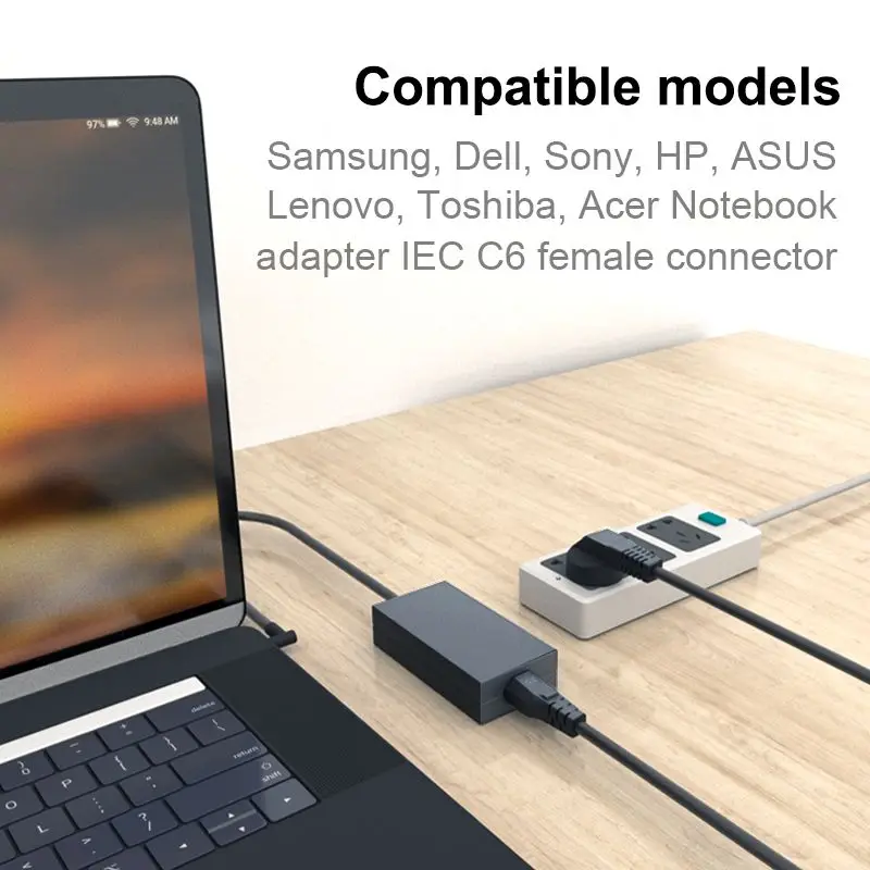 АС Кабель питания 1 2 м Австралия IEC C5 вилка шнур для HP Dell Lenovo Sony Samsung LG ноутбук|power