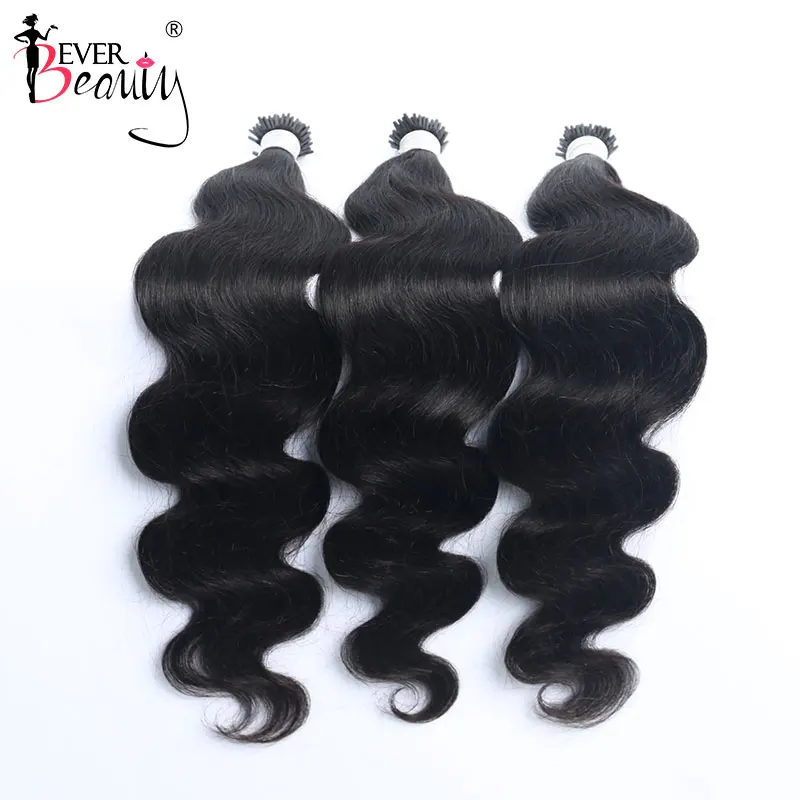 Body Wave I Tip Microlink Hair Extensions Real Human Hair F Tip Hair Natural Wavy Virgin Bulk For Women Vietnamese Hair Bundles