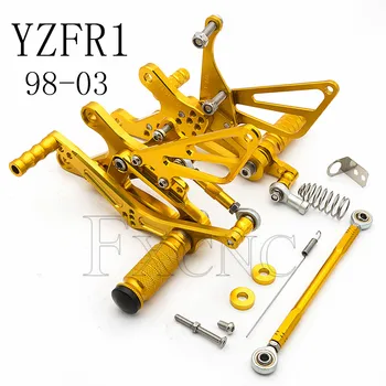 

Quick Shifter Motorcycle Rearset For Yamaha YZF R1 YZF-R1 YZFR1 1998-2003 Aluminum Footrest Rear Set Adjustable Foot Peg Pedal